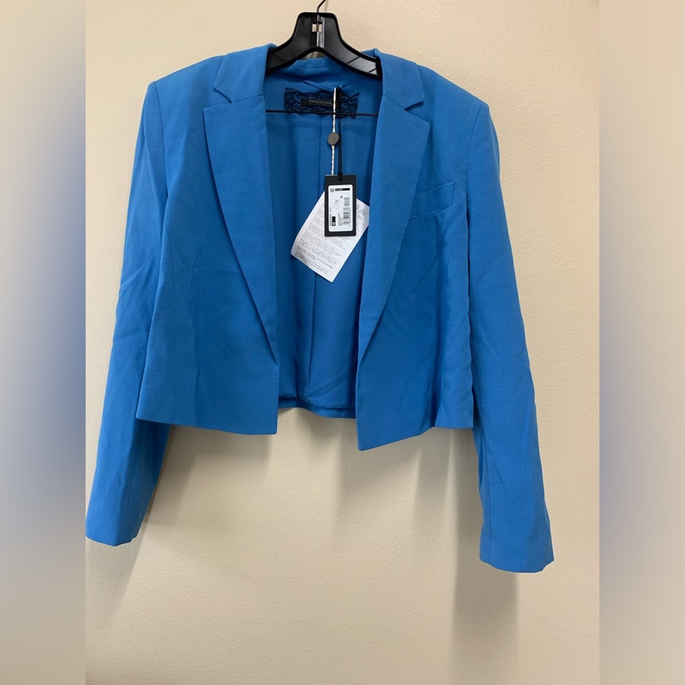 Brand new with tags Patricia Pepe blue jacket blazer skirt suit set Small IT 42